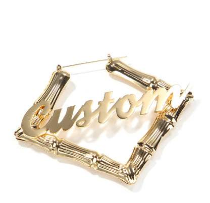 Custom Bamboo Earrings